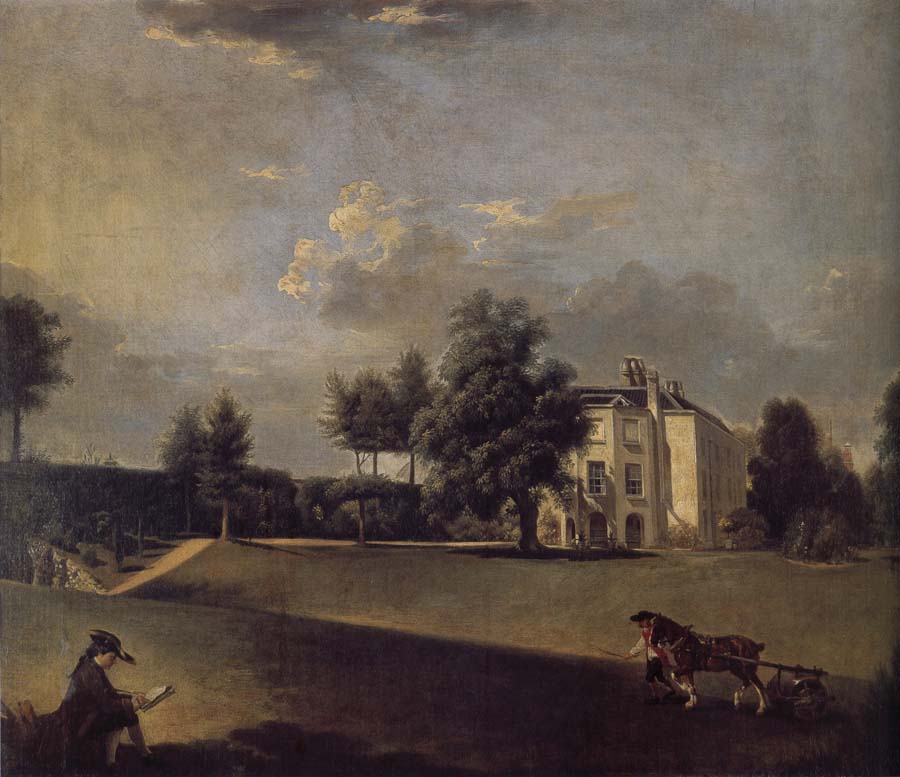 A view of the grounds of  Hampton House